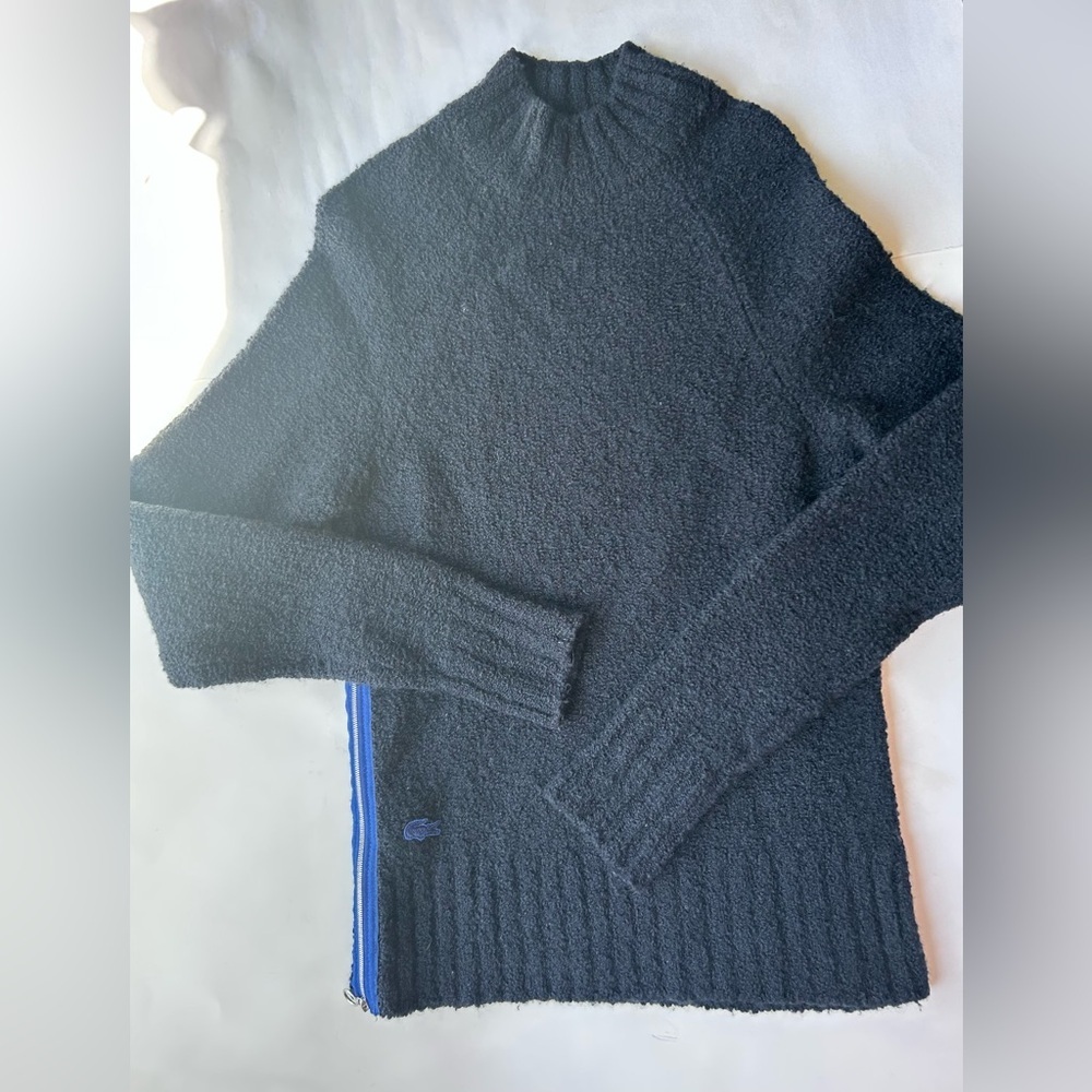 Lacoste navy blue Sweater with side zipper boucle - Picture 9 of 9